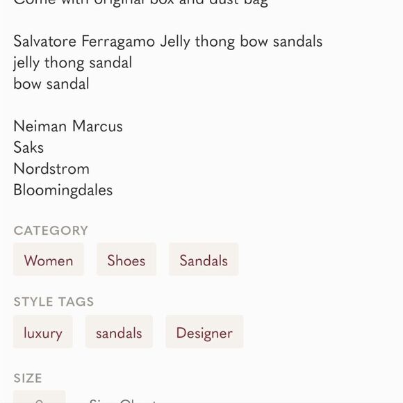 Authentic Salvatore Ferragamo Bali Sandals with box No Dust Bag - Picture 7 of 7